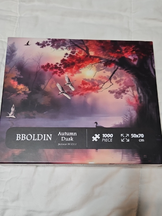 BBOLDIN Other - BBOLDIN 'Autumn Dusk' 1000-Piece Jigsaw Puzzle - Red & Purple Scene